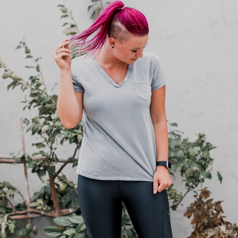 Grey V-Neck